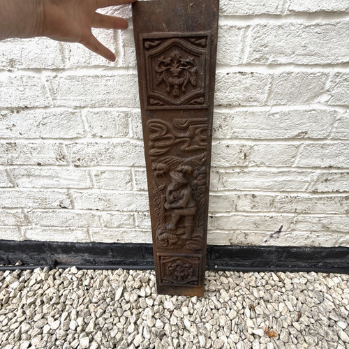 Antique cast iron fireplace - antique,