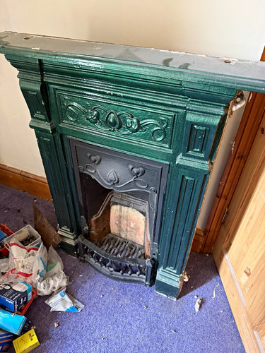 Victorian cast iron fireplace - victorian,