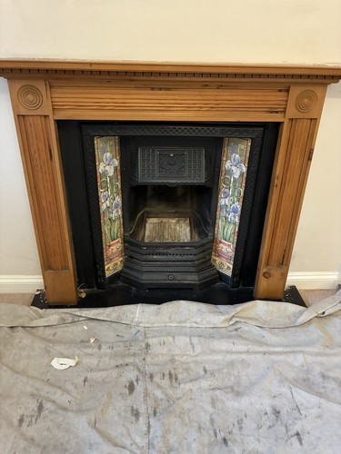 Victorian floral tiled cast - tiled,