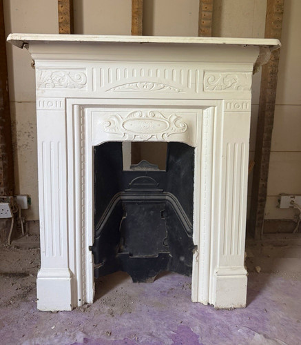 Victorian white painted cast - victorian,