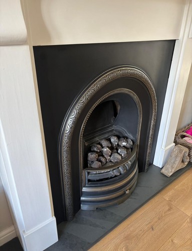 Cast iron fireplace including - cast,