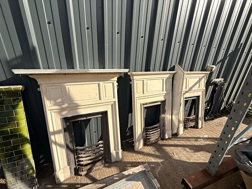 Victorian cast fireplace - cast,