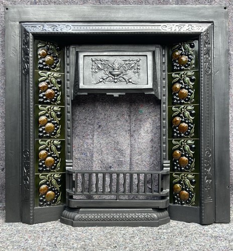Cast iron fireplace fire - cast,