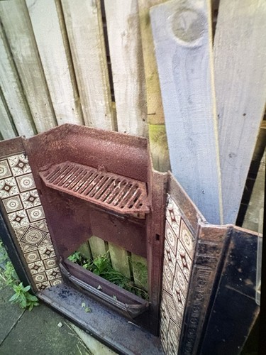 Victorian cast iron - cast, fireplace