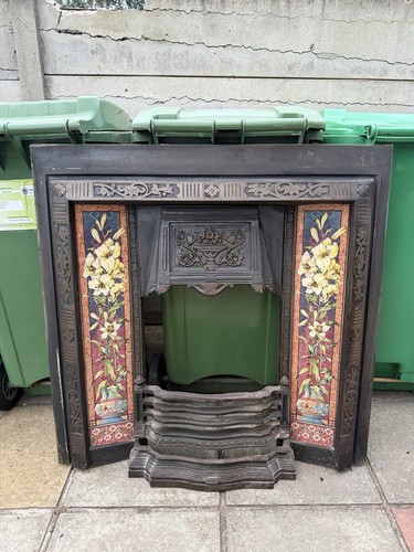 Cast iron fireplace - cast, surround