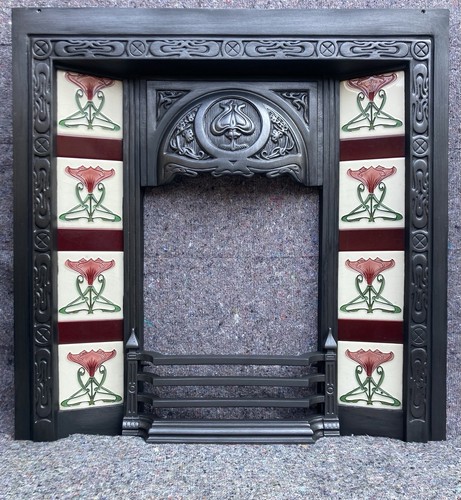 Cast iron fireplace fire - cast,