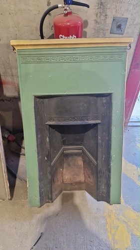 Victorian cast iron fireplace - cast,