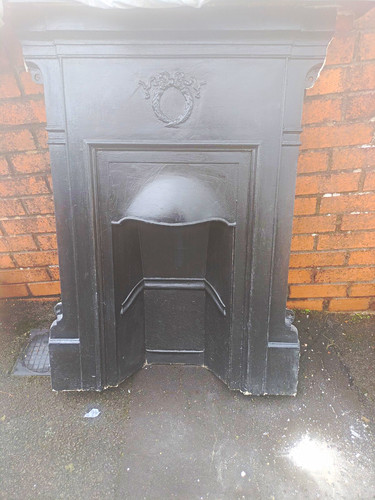 Victorian black matt cast iron - black,